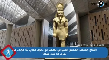 افتتاح المتحف المصري الكبير في نوفمبر مع دخول مجاني لـ12 فئة.. هل تعرف إذا كنت منها؟